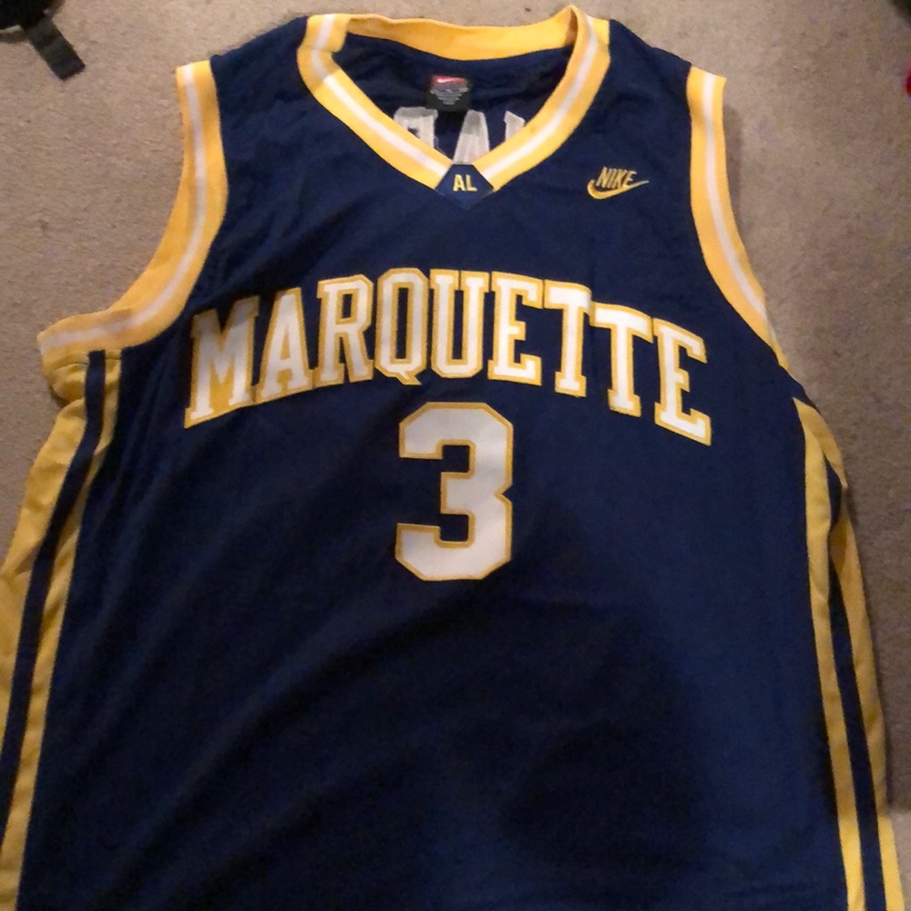 Nike Authentic Dwayne Wade Marquette Throwback NBA
